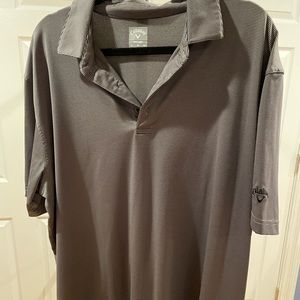 Black/gray golf polo